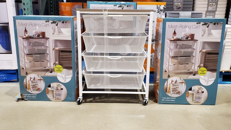 Edifice 4-Drawer Mesh Rolling Cart at Costco