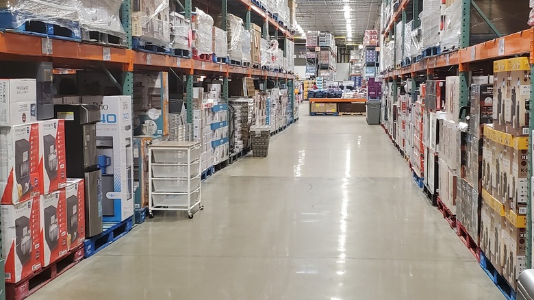 Home goods aisle at Costco