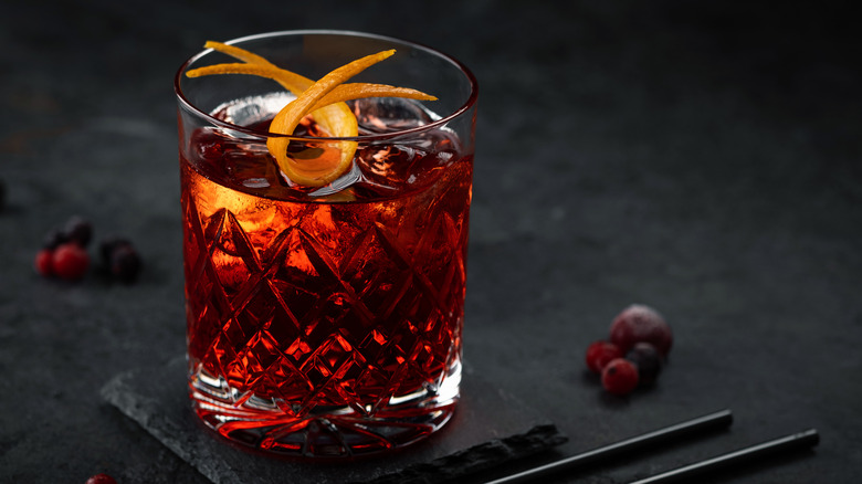 The Boulevardier cocktail