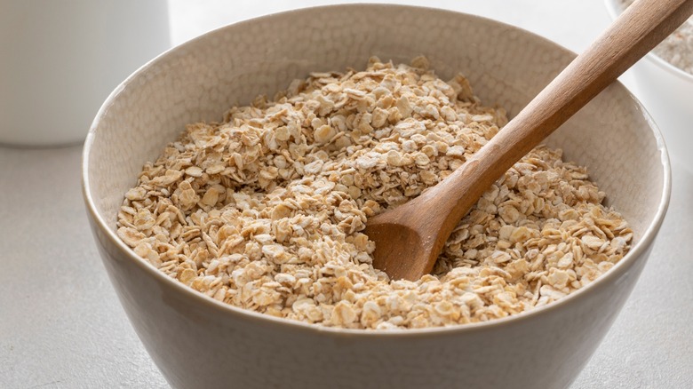 bowl of dry oats