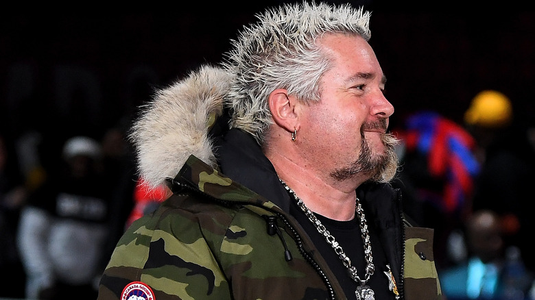 Guy Fieri wearing winter coat