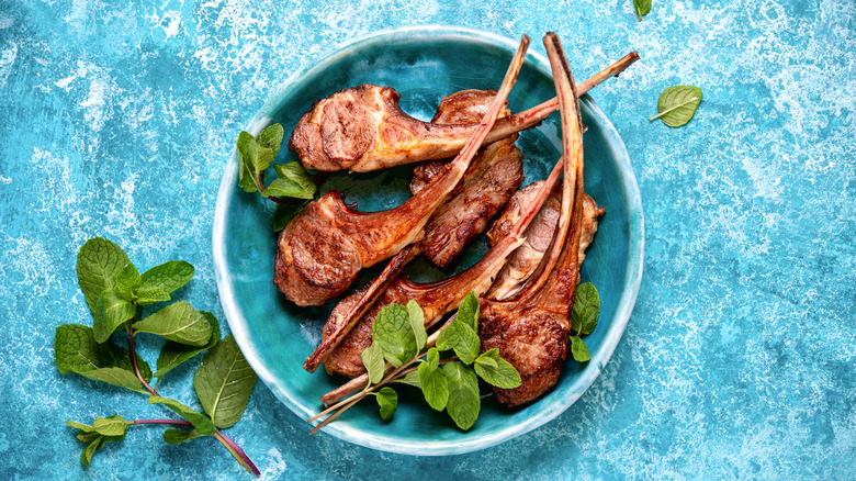 Lamb with mint