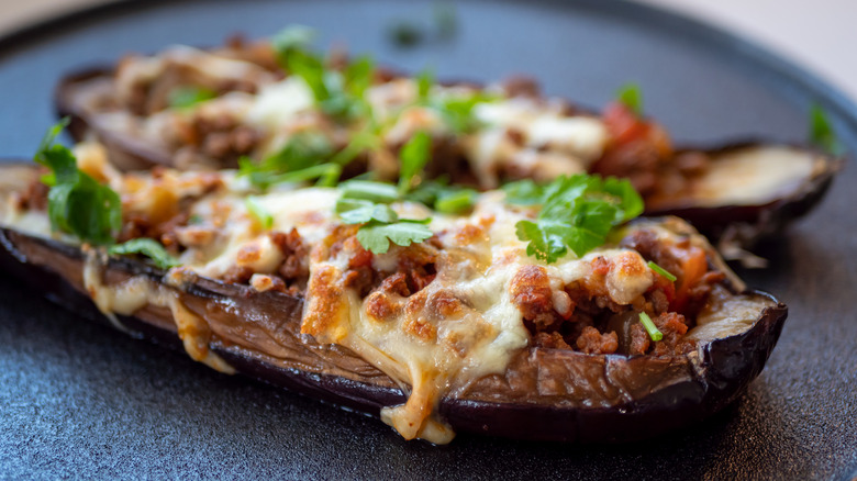 Traditional stuffed eggplant