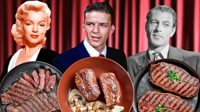 Famous actors with steaks