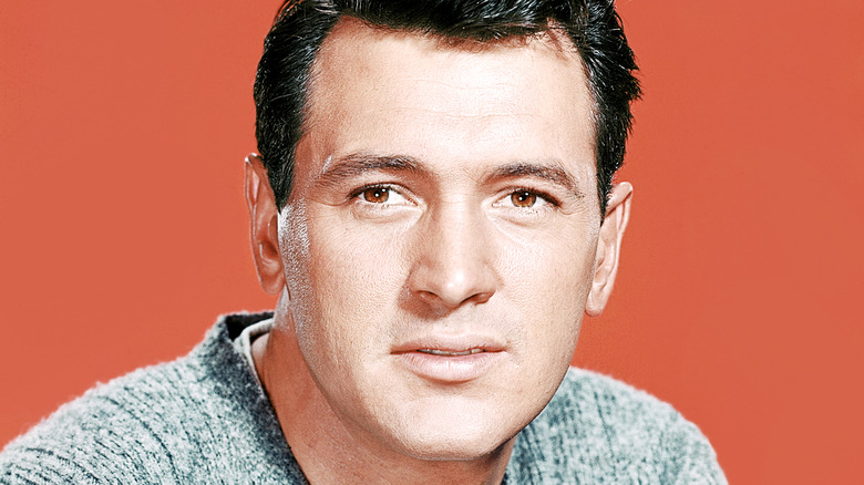 Rock Hudson posing