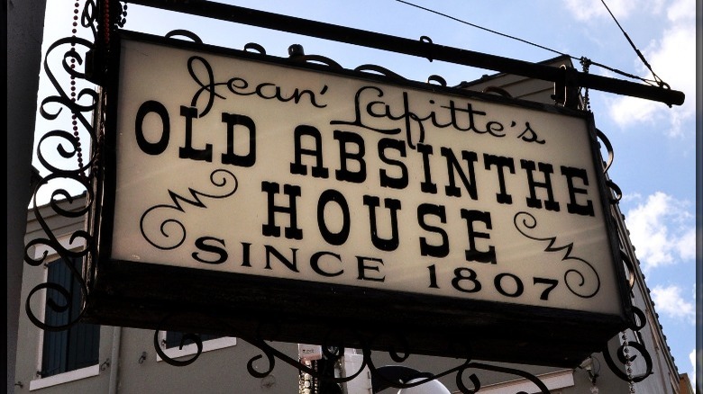 Old Absinthe House Sign