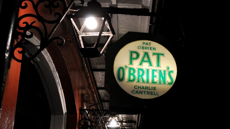 Pat O'Brien's sign at night