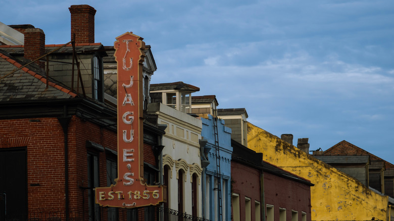 Tujague's sign