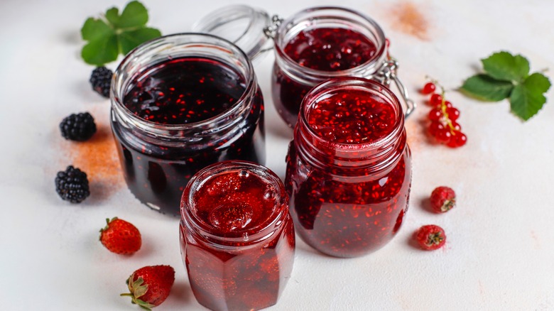 Jars of jam