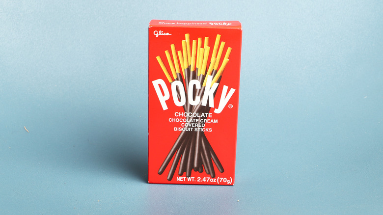 Pocky's original box of cookies