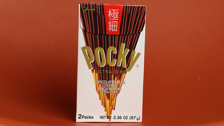 Thin Pocky cookies