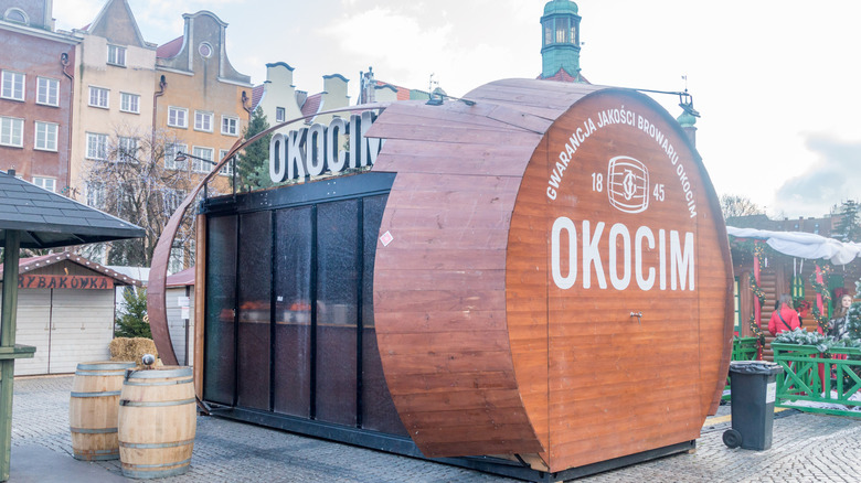 Okocim brewery at Gdansk Christmas Market