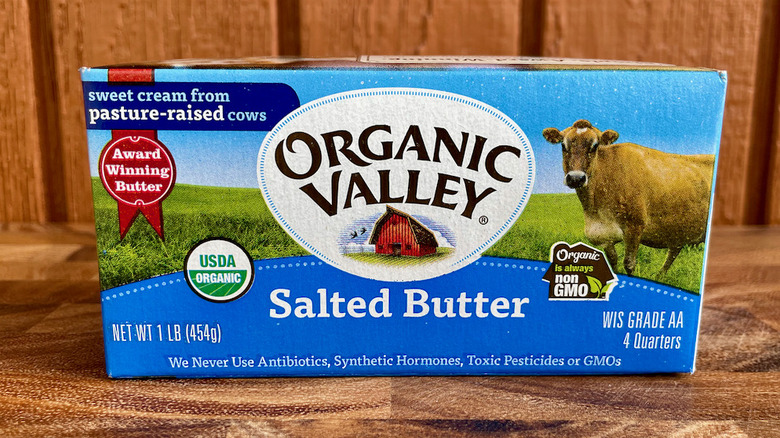 Organic Valley butter package