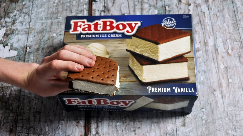 FatBoy vanilla ice cream sandwich