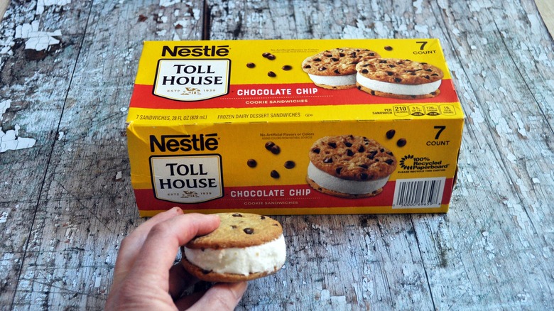 Toll House ice cream sandwich