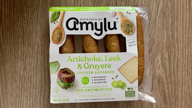 Amylu Sausage on table