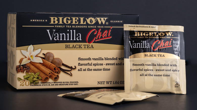 Box of Bigelow vanilla chai