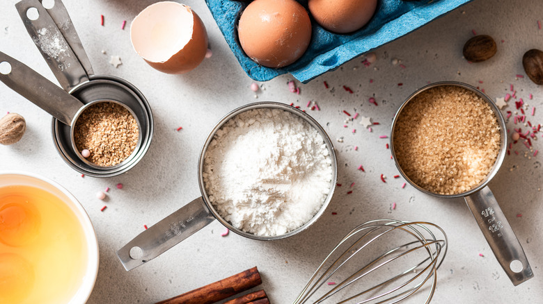 Kitchen utensils on counter