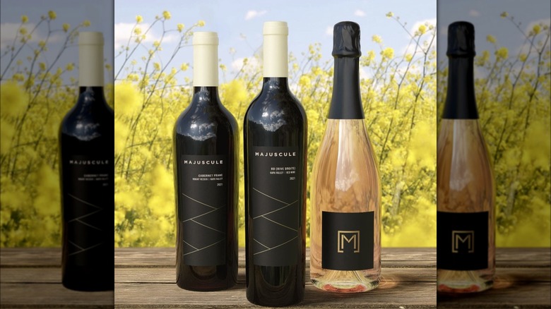 Majuscule wine bottles 