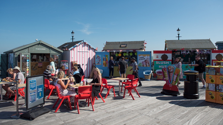 fish and chips by the seaside