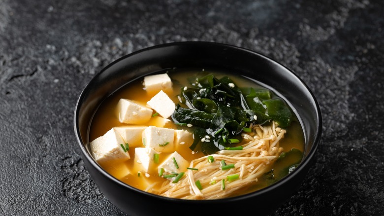 Bowl of Japanese miso soup