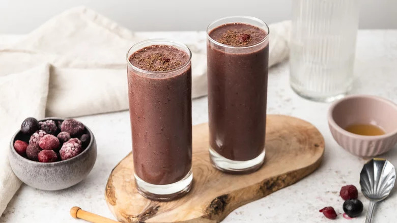 Healthy black forest smoothie