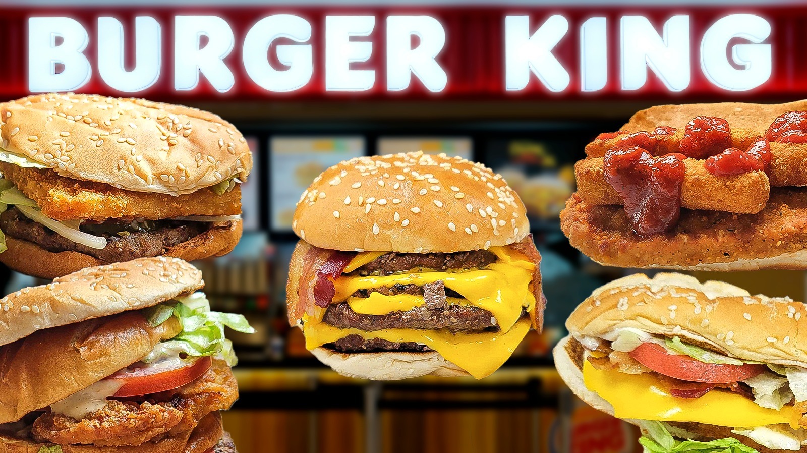 burger king hamburger with fries