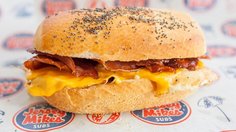 Jersey Mike's breakfast sandwich