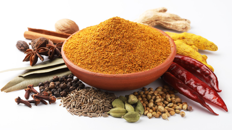 Curry powder and spices