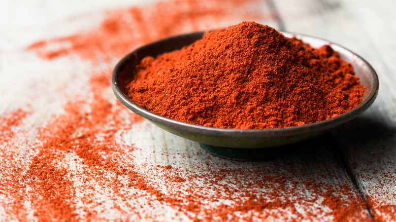 Paprika in a bowl