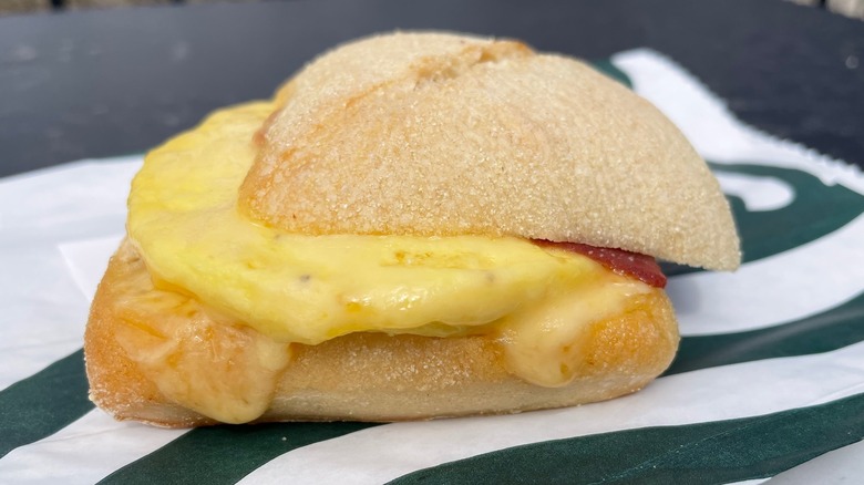 Starbucks bacon gouda egg sandwich