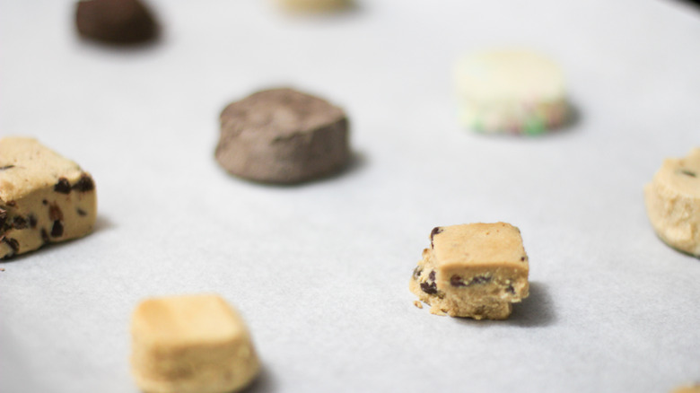 Cookies on baking sheet