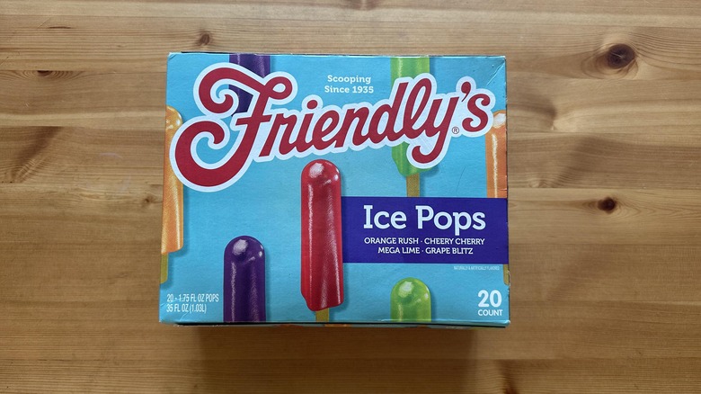 box of Friendly's Ice Pops