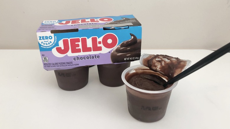 Jell-O zero-sugar chocolate pudding cups