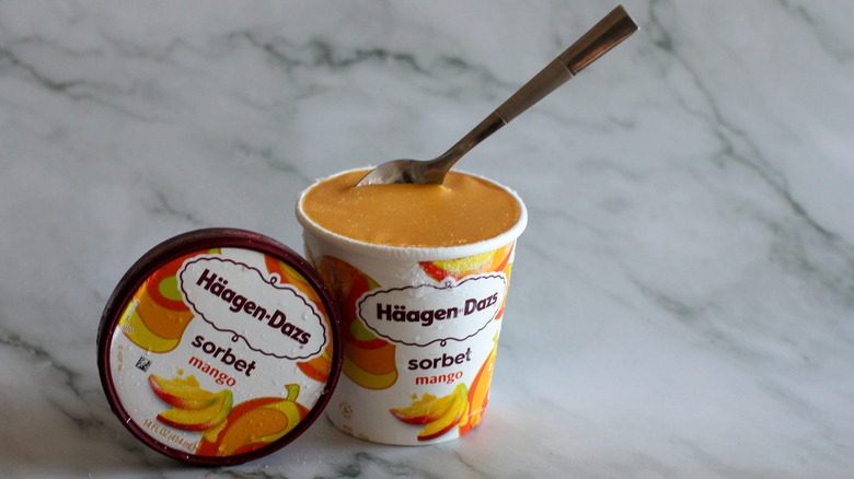 Häagen-Dazs mango sorbet