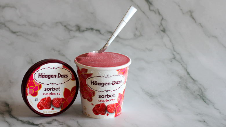 Häagen-Dazs raspberry sorbet