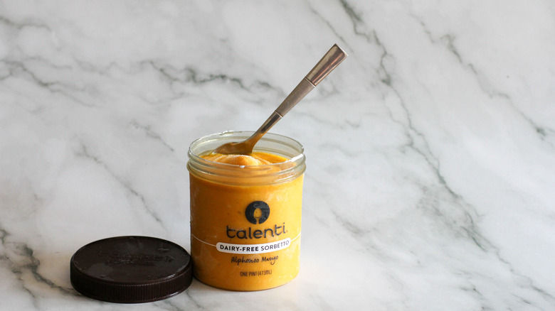 Alphonso mango sorbet