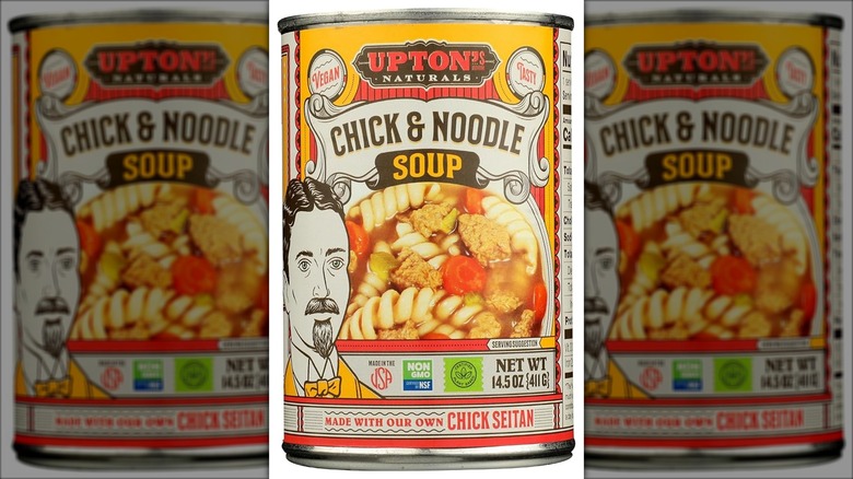 Can of Upton's Naturals Chick & Noodle soup