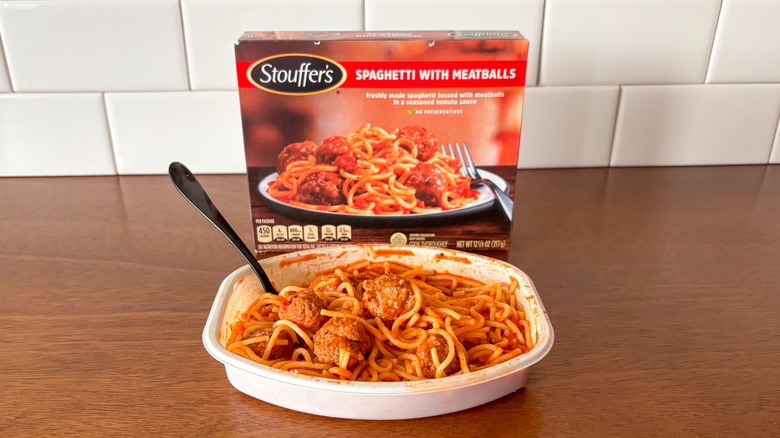 Stouffer's spaghetti and meatballs entrée