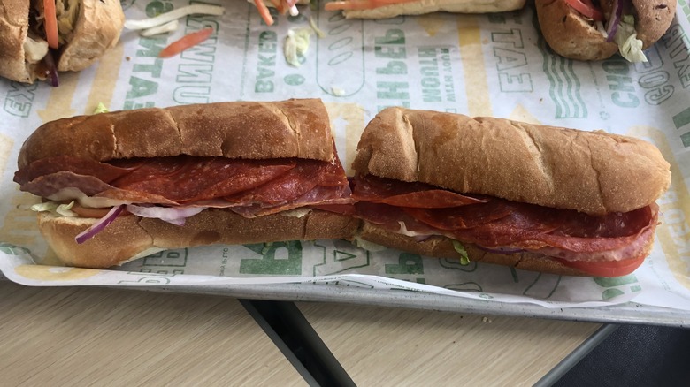 Subway Hotshot Italiano subway sandwich