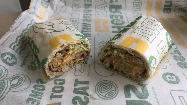 Subway honey mustard chicken wrap