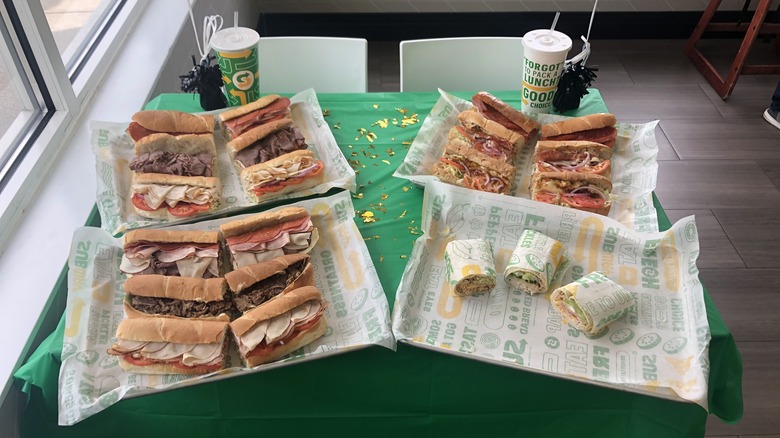 Subway sandwiches and wraps 