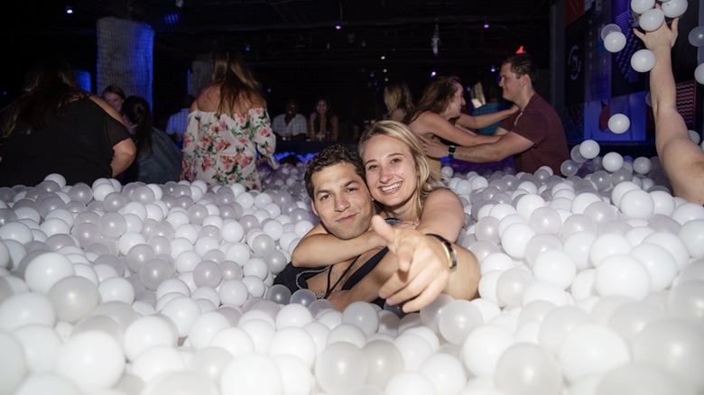 people in ball pit