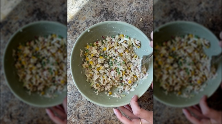 bowl of tuna salad