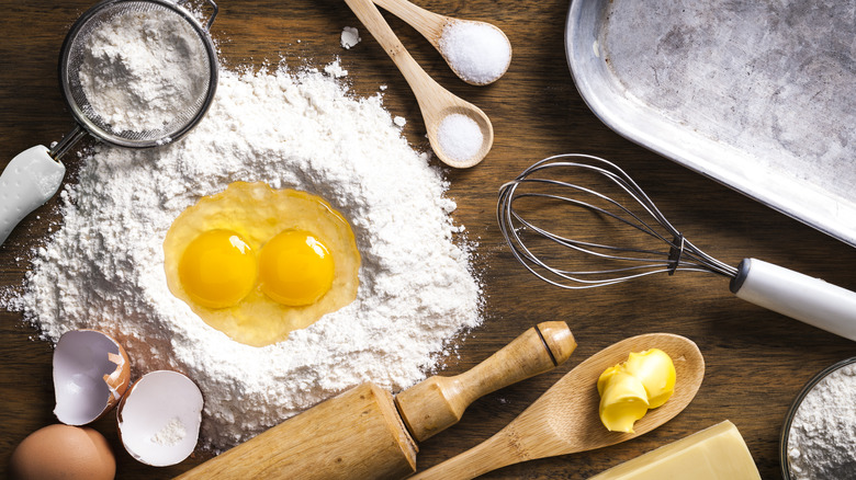 ingredient prep for baking