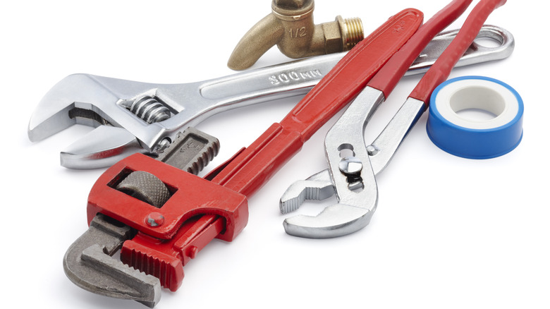 Various plumbing tools