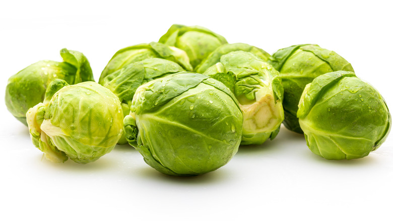 Raw Brussels sprouts