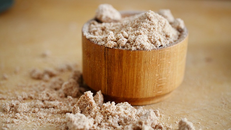 peanut powder in jar