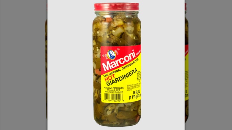 Jar of Marconi giardiniera