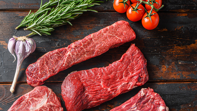 Ideal steaks for marinating